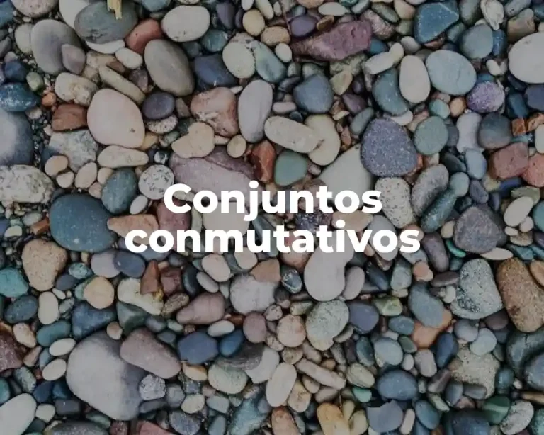 Conjuntos conmutativos