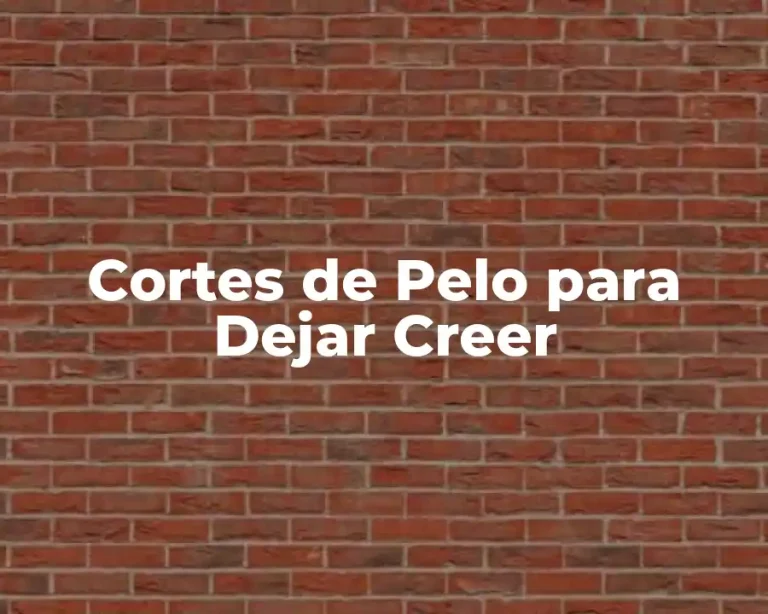 Cortes de Pelo para Dejar Creer
