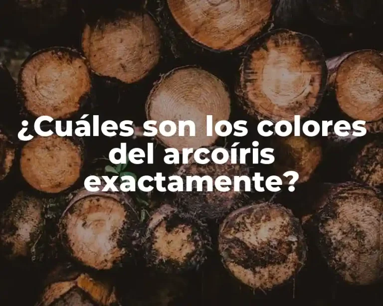 ¿Cuáles son los colores del arcoíris exactamente?