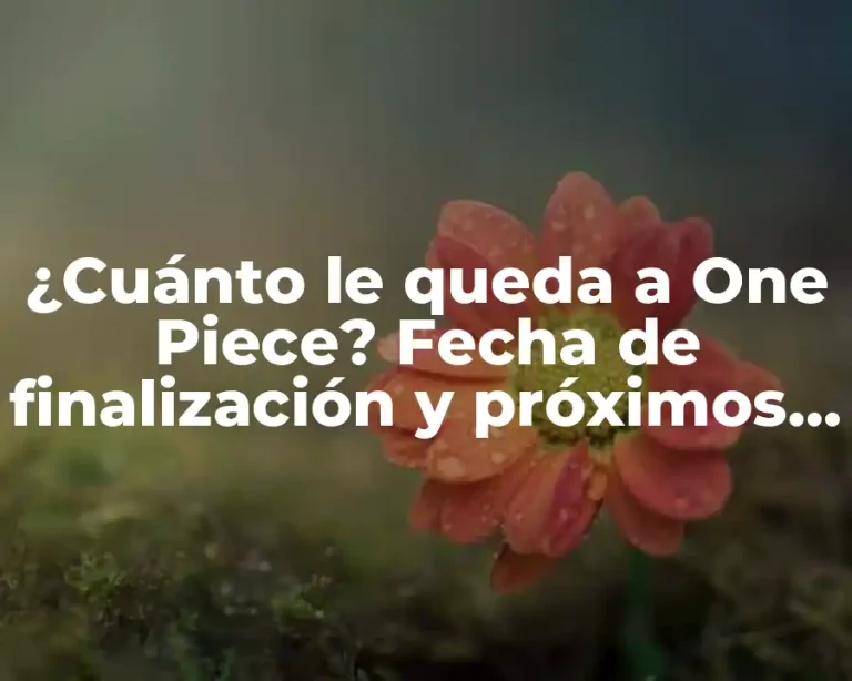 ¿Cuánto le queda a One Piece? Fecha de finalización y próximos capítulos