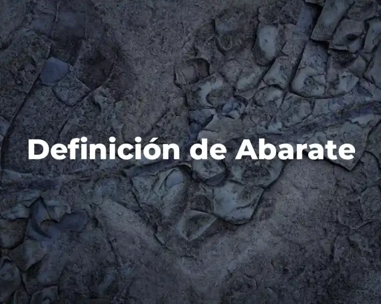 Definición de Abarate