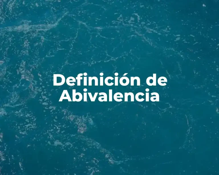 Definición de Abivalencia