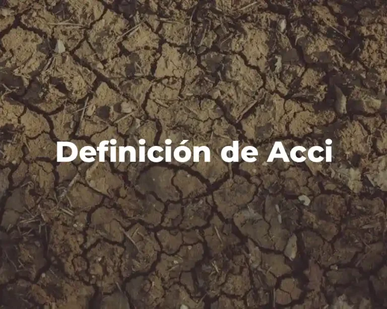 Definición de Acci