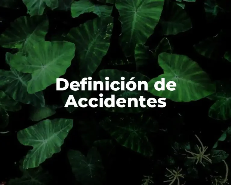 Definición de Accidentes