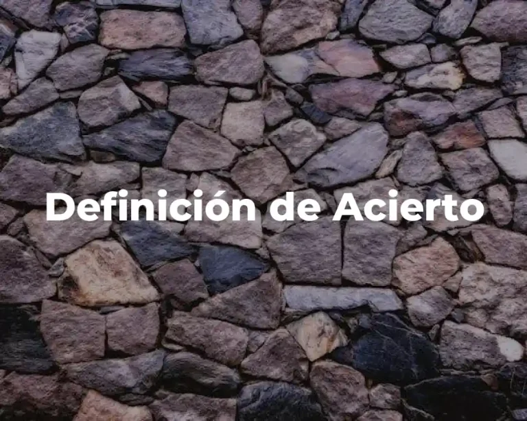 Definición de Acierto