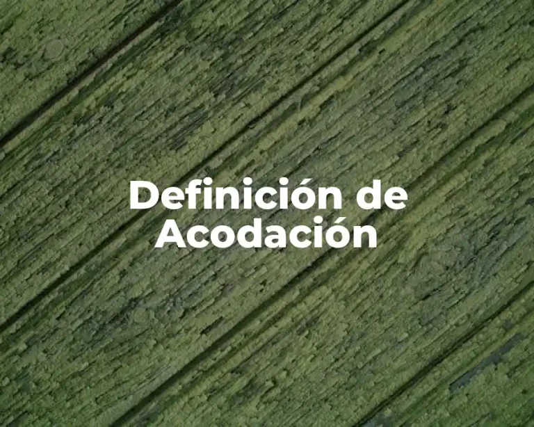 Definición de Acodación