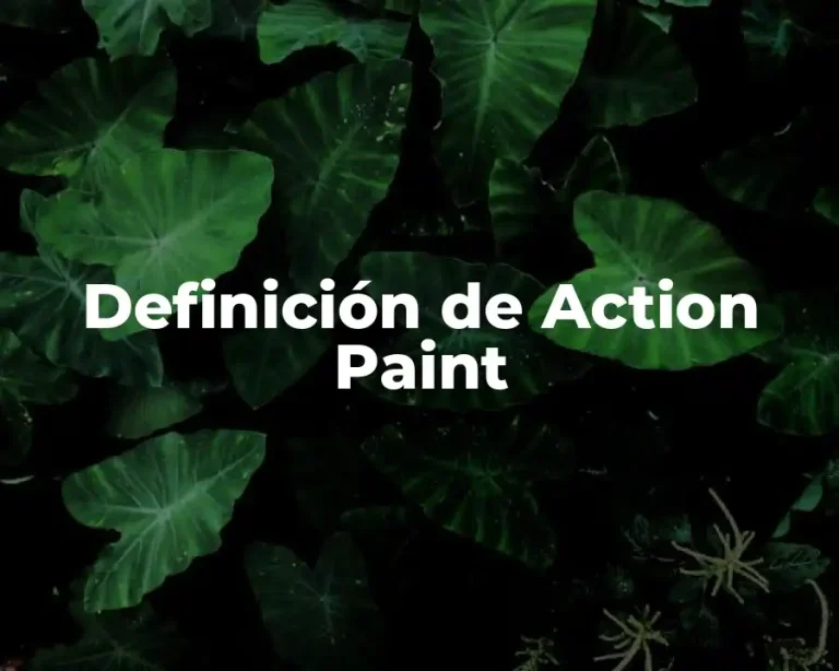 Definición de Action Paint