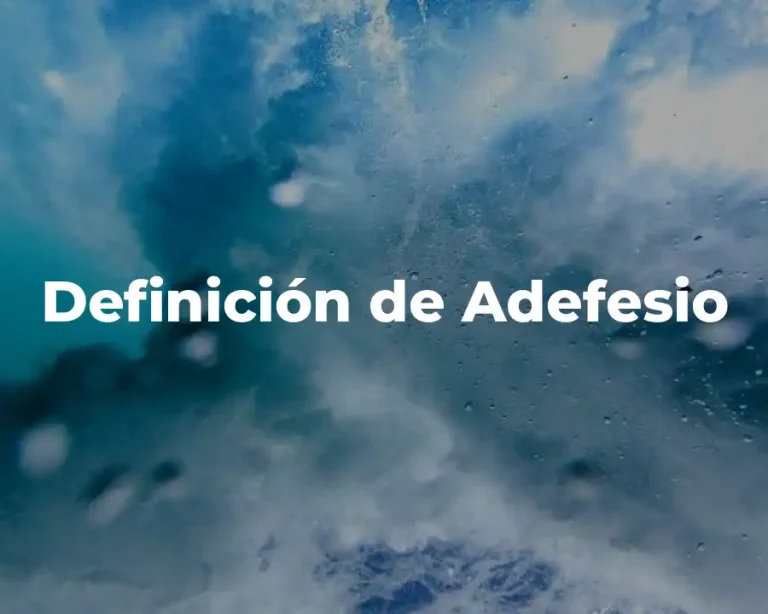 Definición de Adefesio
