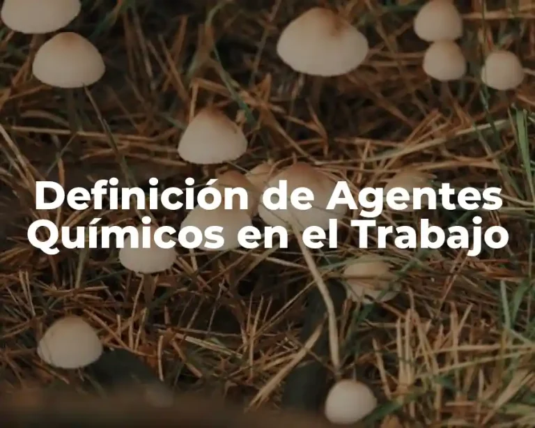 Definición de Agentes Químicos en el Trabajo