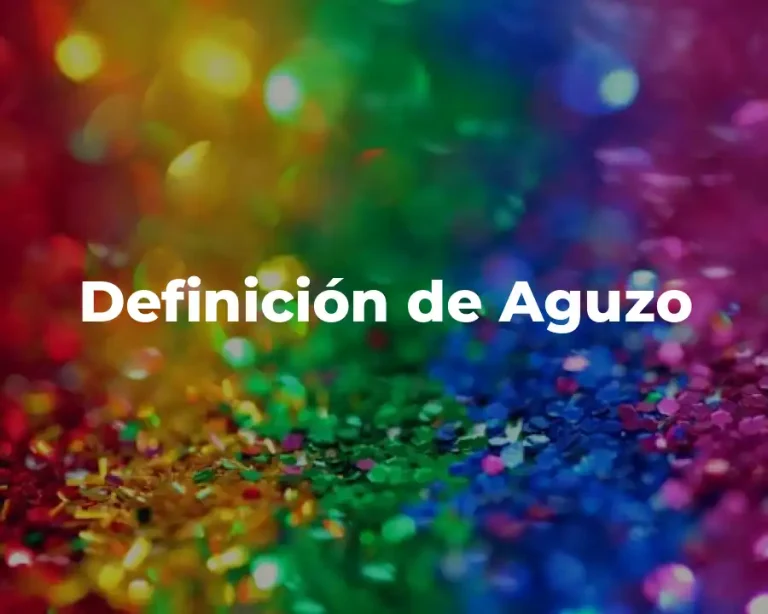 Definición de Aguzo