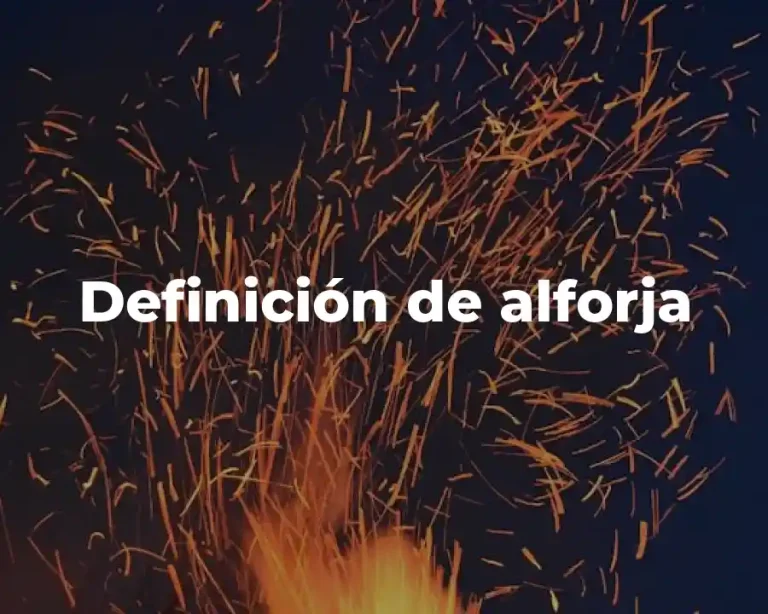 Definición de alforja