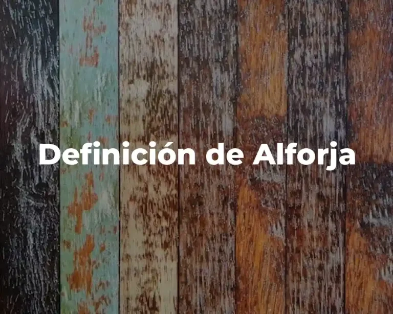 Definición de Alforja