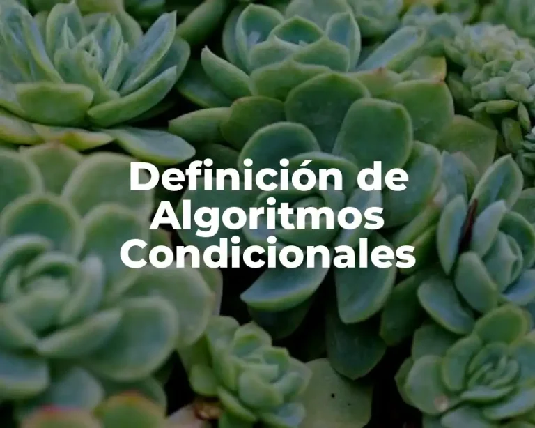 Definición de Algoritmos Condicionales