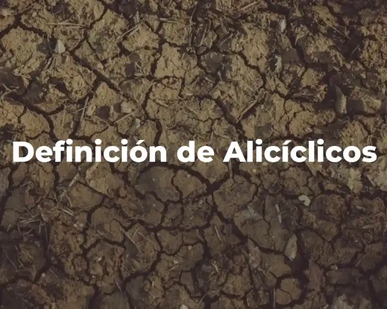 Definición de Alicíclicos