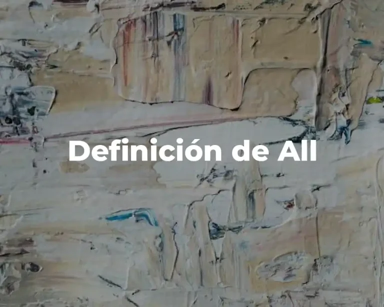Definición de All