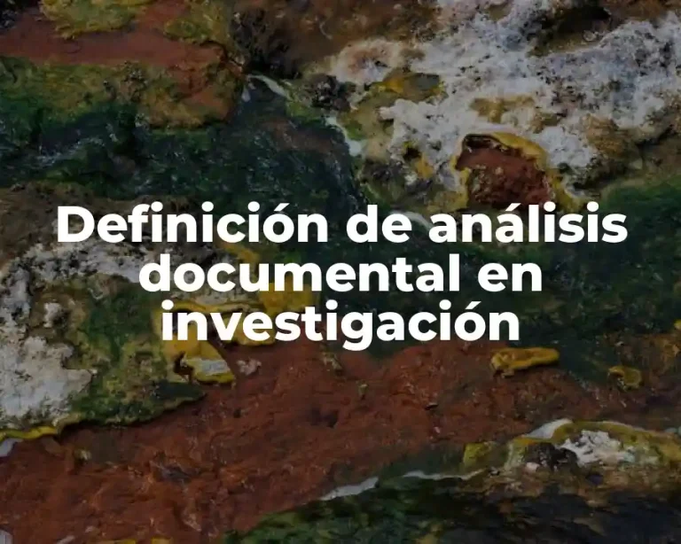 Definición de análisis documental en investigación