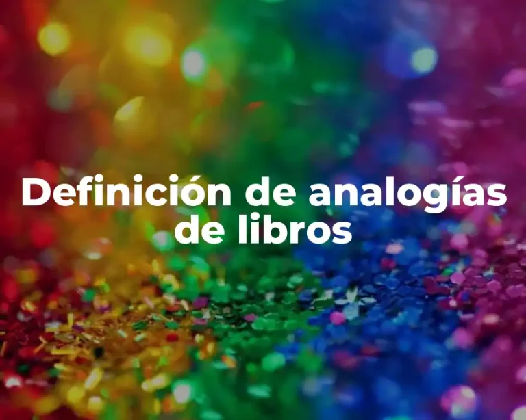 Definición de analogías de libros