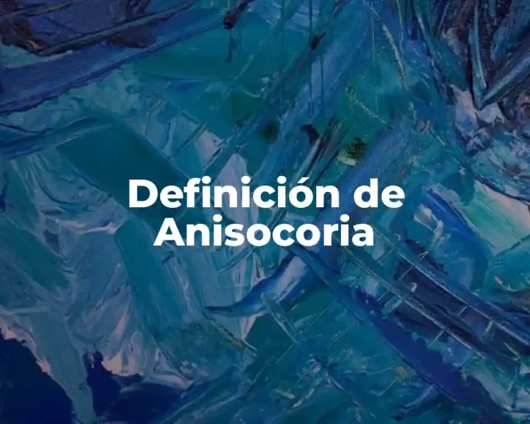 Definición de Anisocoria