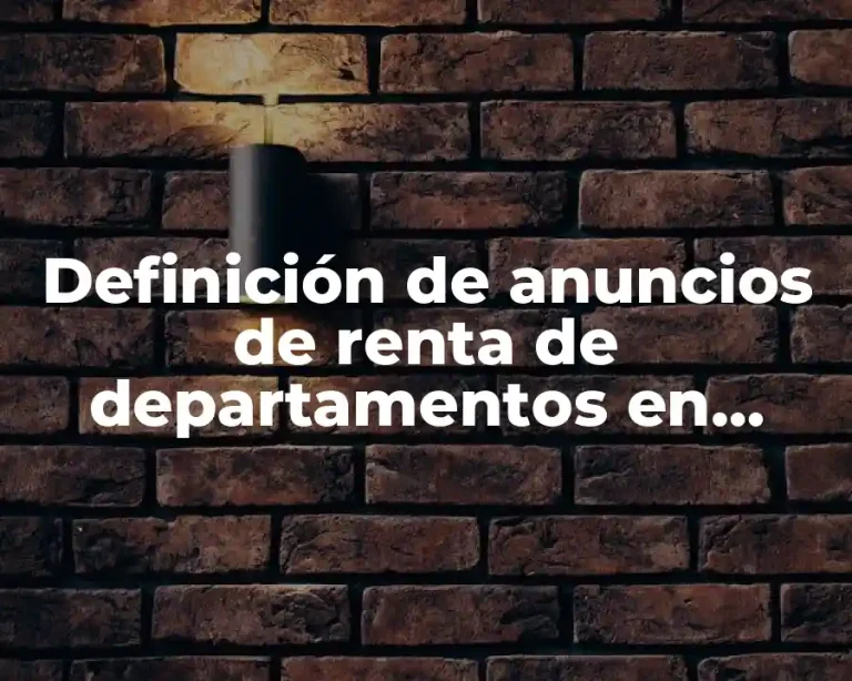 Definición de anuncios de renta de departamentos en Francia