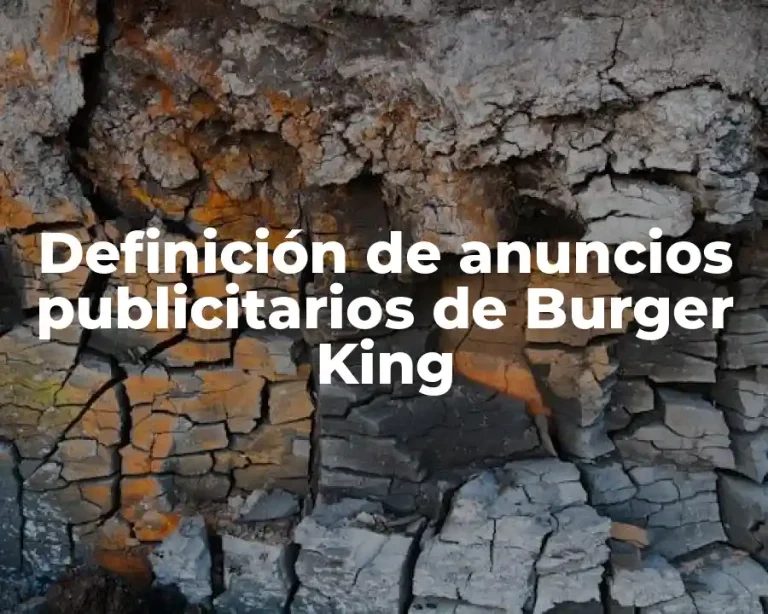 Definición de anuncios publicitarios de Burger King