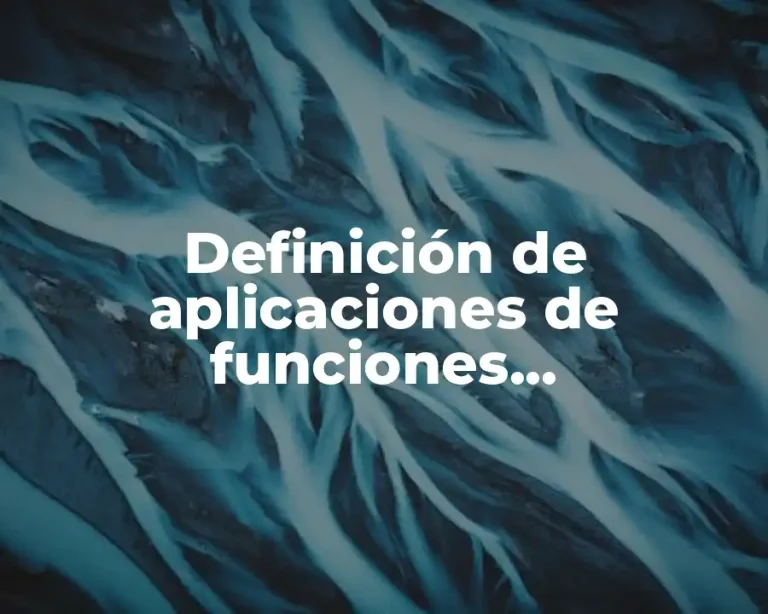 Definición de aplicaciones de funciones exponenciales