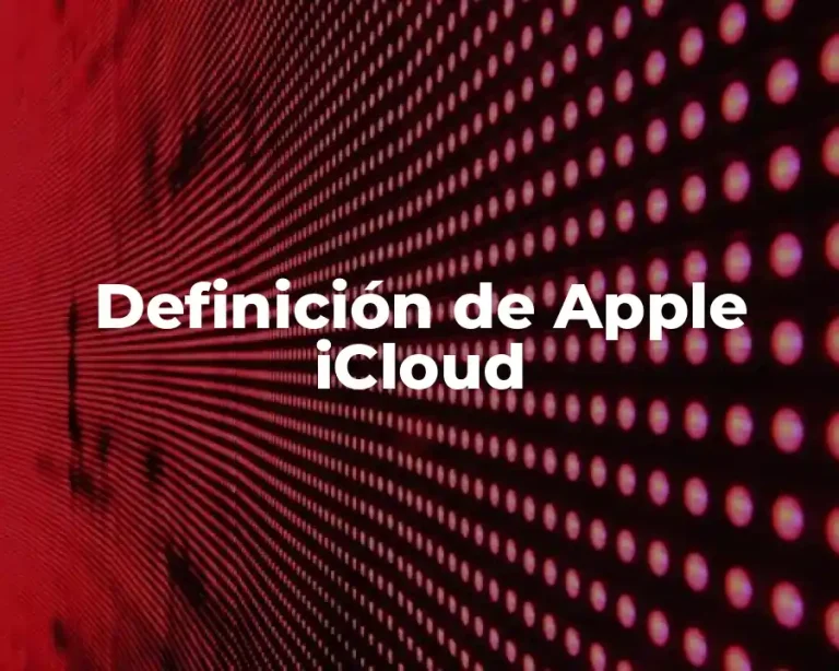 Definición de Apple iCloud