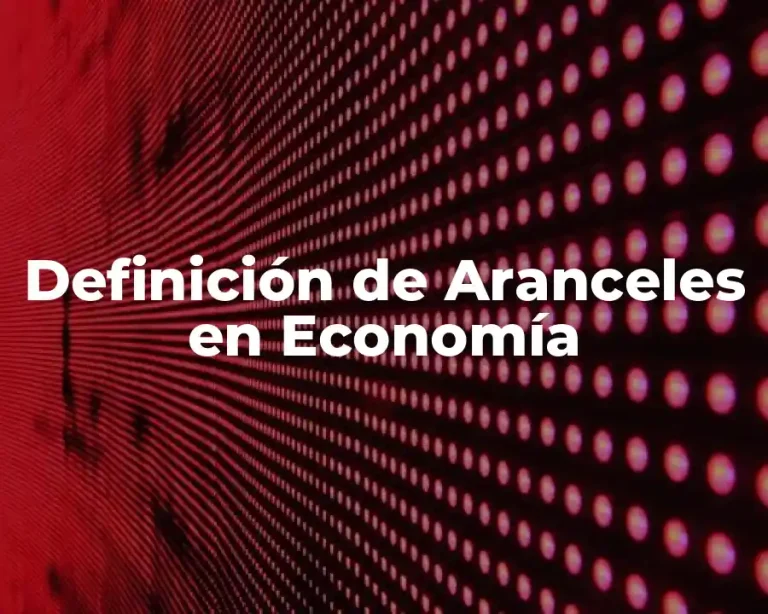 Definición de Aranceles en Economía