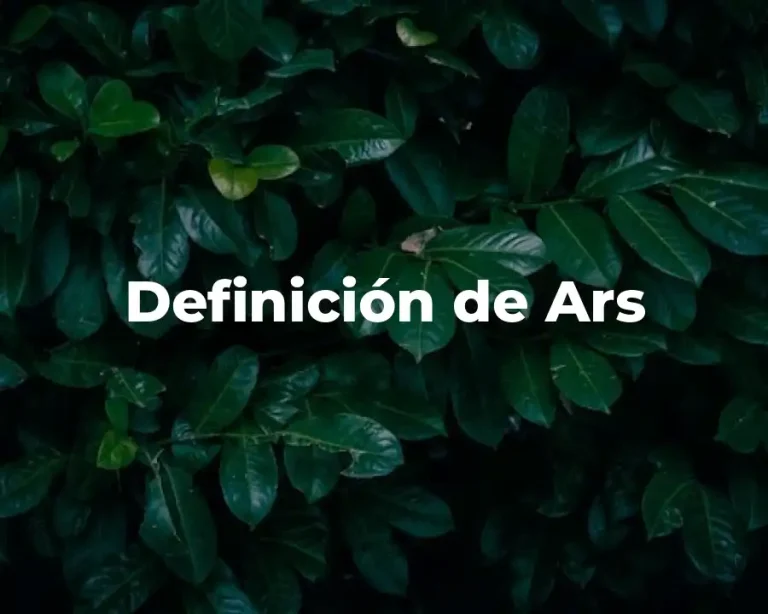 Definición de Ars