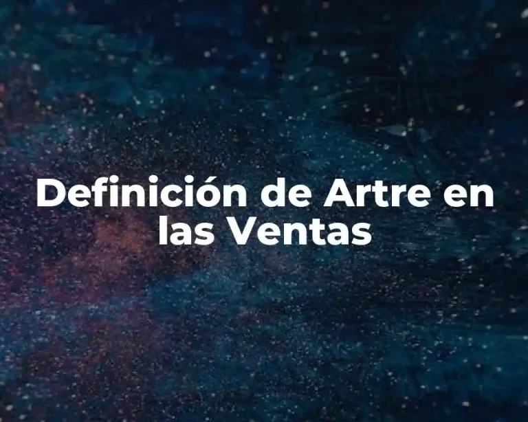 Definición de Artre en las Ventas