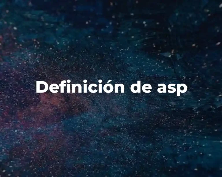 Definición de asp