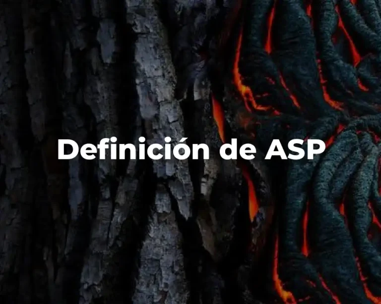Definición de ASP