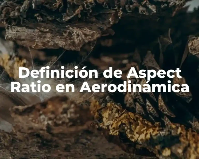 Definición de Aspect Ratio en Aerodinámica