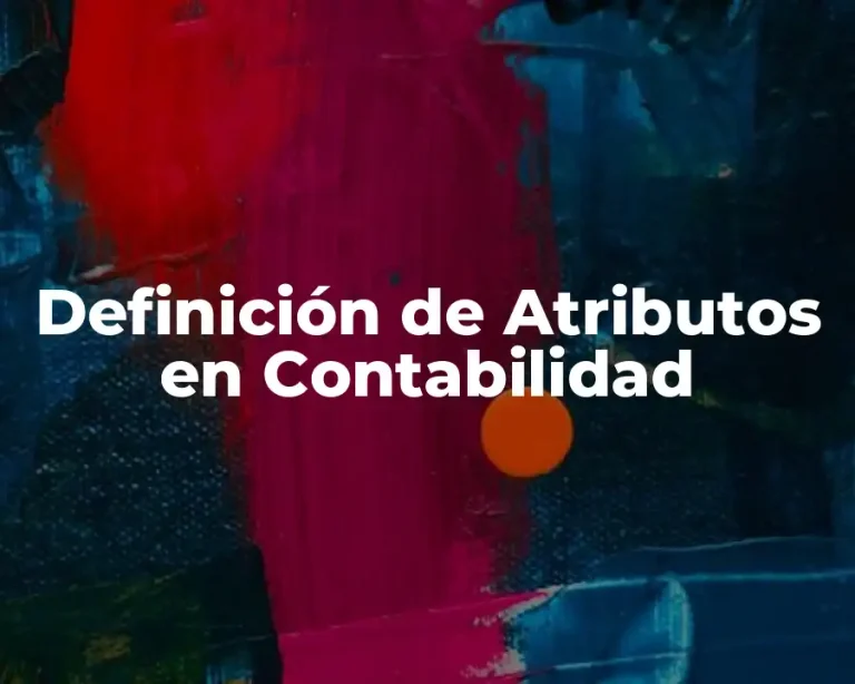 Definición de Atributos en Contabilidad