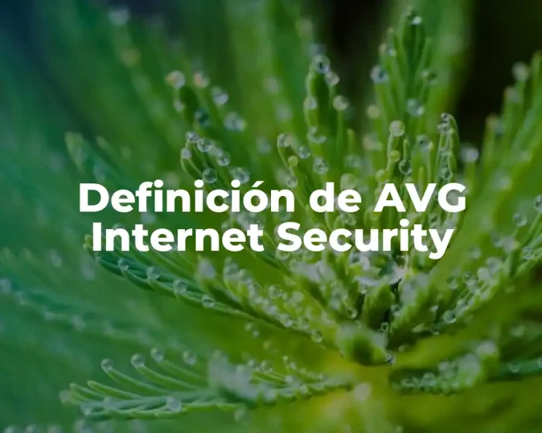 Definición de AVG Internet Security