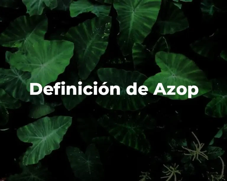 Definición de Azop