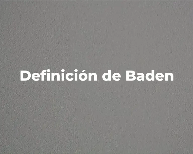 Definición de Baden
