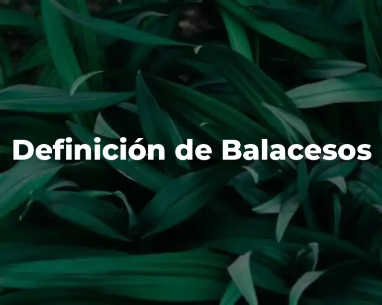 Definición de Balacesos