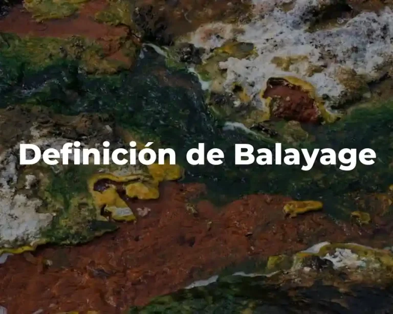 Definición de Balayage