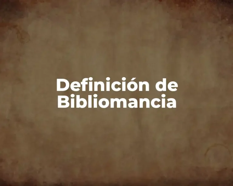 Definición de Bibliomancia