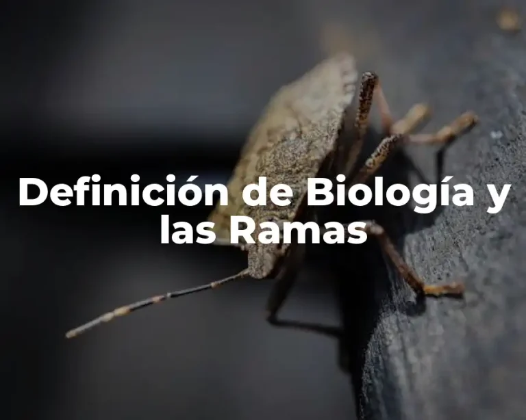 Definición de Biología y las Ramas