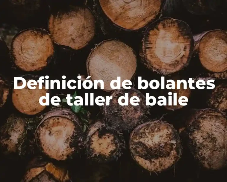 Definición de bolantes de taller de baile