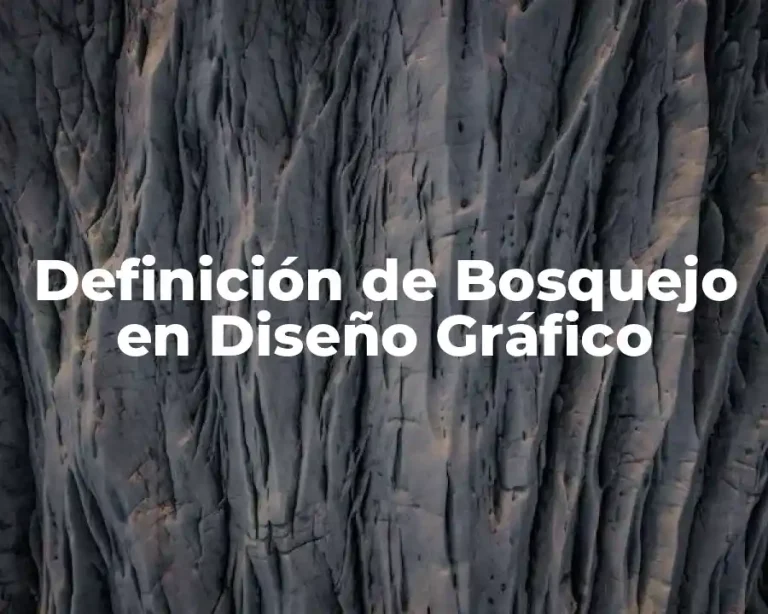Definición de Bosquejo en Diseño Gráfico