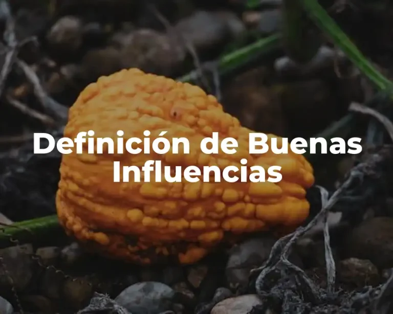 Definición de Buenas Influencias