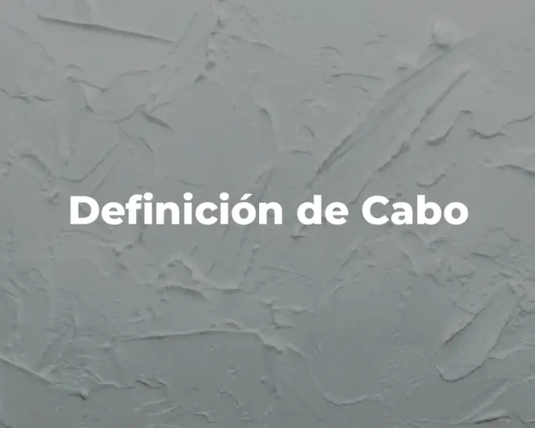 Definición de Cabo