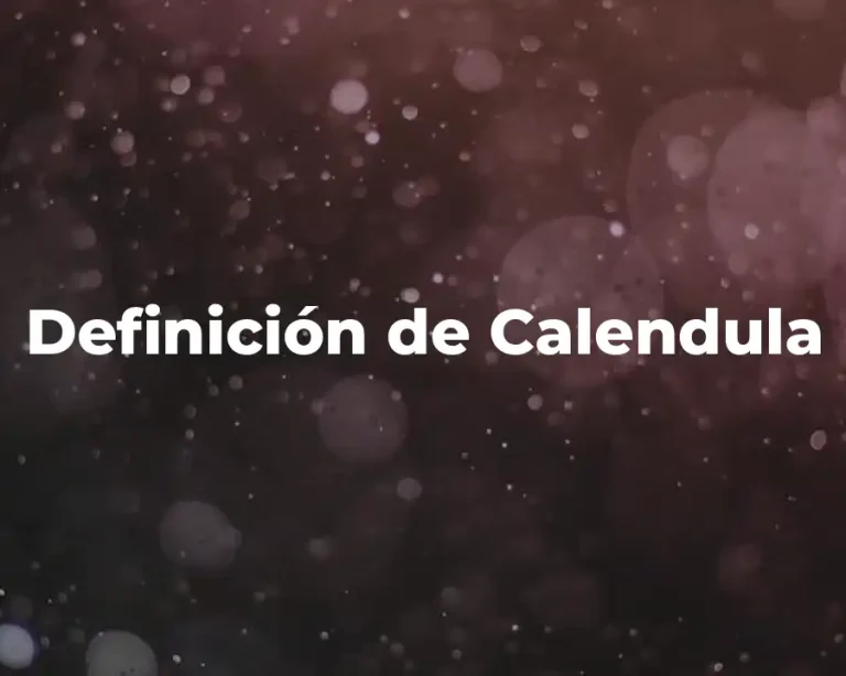 Definición de Calendula
