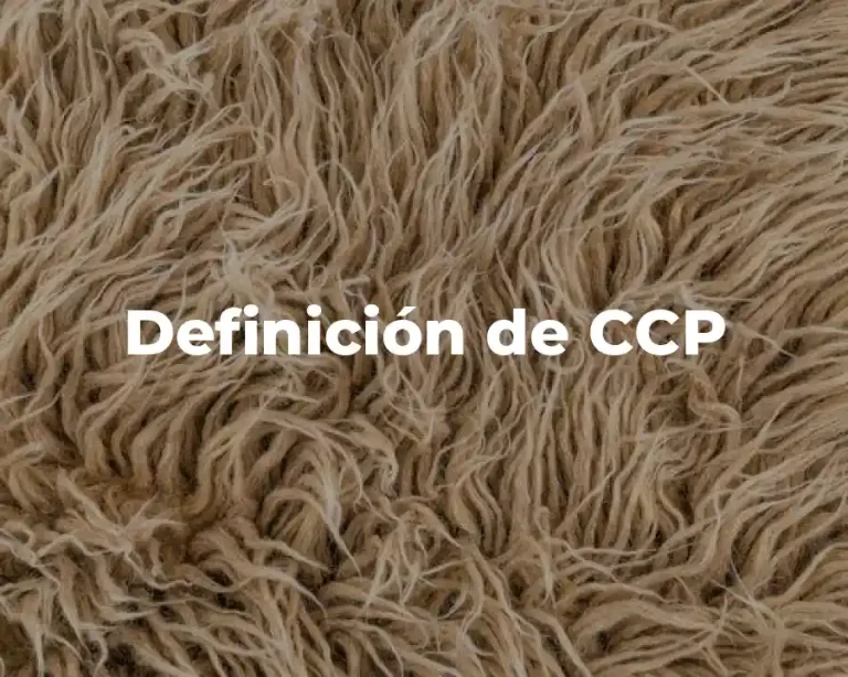 Definición de CCP