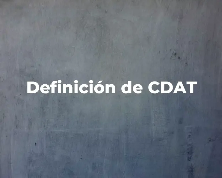 Definición de CDAT