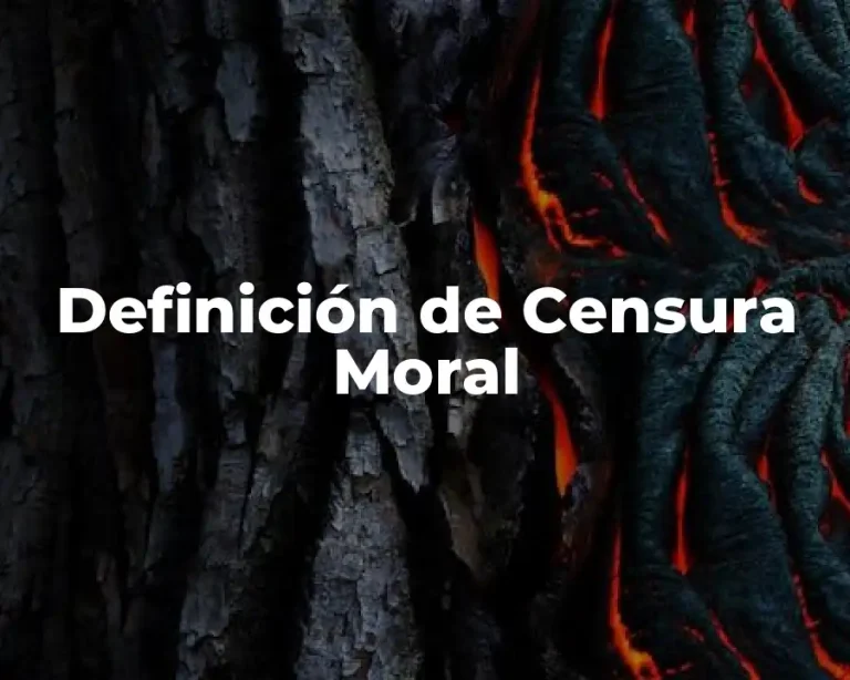 Definición de Censura Moral