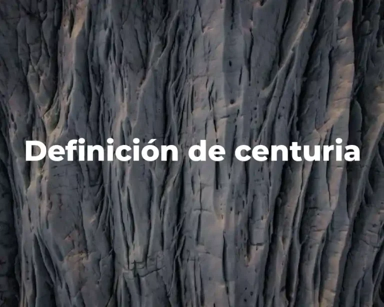 Definición de centuria