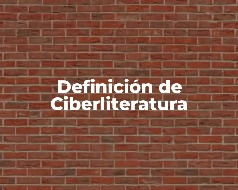Definición de Ciberliteratura